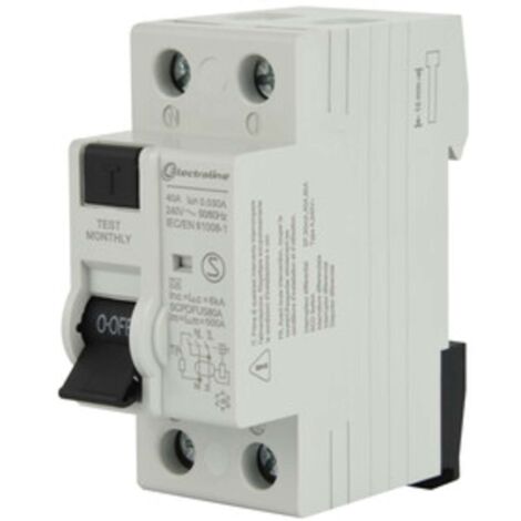 INTERRUTTORE DIFFERENZIALE 30MA 40A 6KA TIPO A