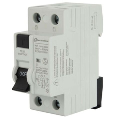 INTERRUTTORE DIFFERENZIALE 30MA 40A 6KA TIPO AC