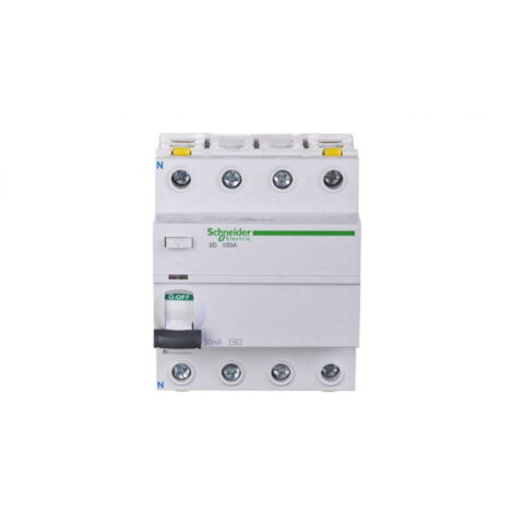 Interruttore differenziale 4P 100A 0,03A tipo AC iID A9Z11491