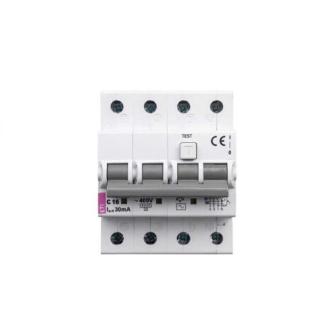 Interruttore differenziale 4P 16A C 0,03A tipo AC KZS-4M 002174024