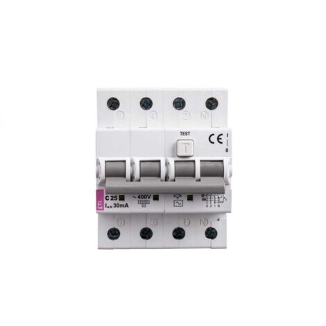 Interruttore differenziale 4P 25A C 0,03A tipo AC KZS-4M 002174026