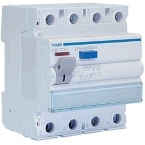 Interruttore Differenziale 4P 30 Ma 40A 4M ( HAGER cod. CDC742H )