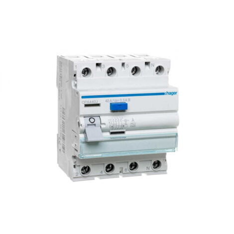 Interruttore differenziale 4P 40A 0,3A tipo A -S CPA440J