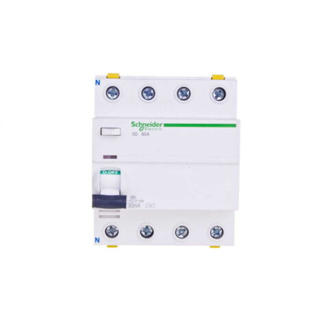 Interruttore differenziale 4P 80A 0,03A tipo AC iID A9Z11480