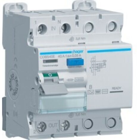 Interruttore Differenziale Acc 2P 30Ma 40A B 4M ( HAGER cod. CDB540E )