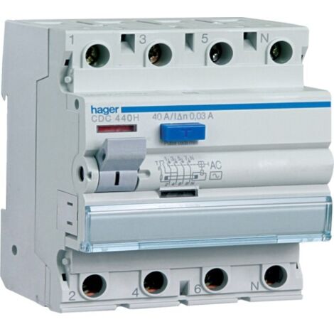Interruttore Differenziale Acc. 4P 300 Ma 63A4M ( HAGER cod. CFC463H )