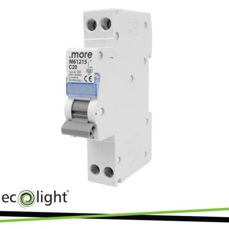 INTERRUTTORE DIFFERENZIALE C20A 30MA 1P TIPO AC