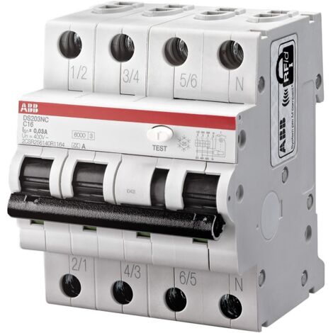 Interruttore differenziale DS203NC 3P+N (Neutro a destra) C32 300mA 6kA A - ABB2CSR256140R3324
