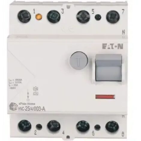 Interruttore differenziale Eaton 25A HNC-25/4/003-A 194687