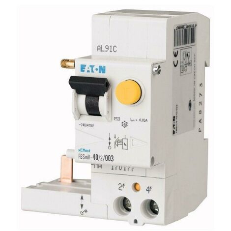 Interruttore differenziale Eaton accoppiabile 40A 30mA 2P tipo AC 170177