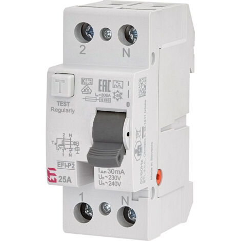 Interruttore differenziale EFI-P2 A 25/0,03