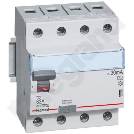 Interruttore differenziale P304 4P 63A 30MA TIPO AC TX3