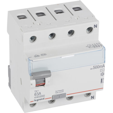 Interruttore differenziale P304 4P 63A 500MA AC TX3