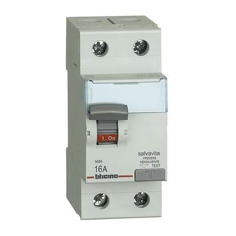 Interruttore Differenziale SALVAVITA 2P tipo A In 25A Idn 30mA Vn 230/400 Vac  2 Moduli