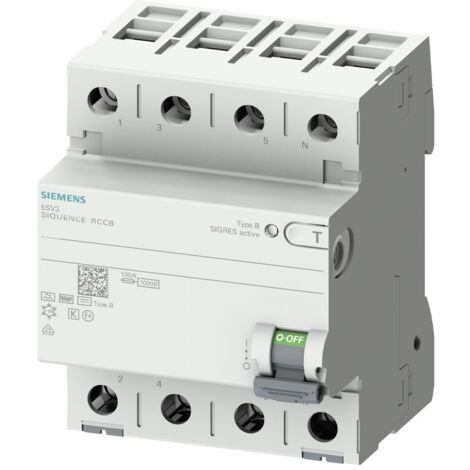 Interruttore differenziale Siemens 25A 4P 300MA K tipo B 5SV36424