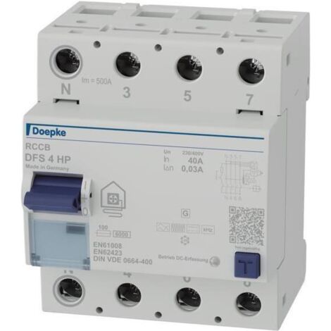 Interruttore Doepke dfs4 040-4/0.03-hpfi 40A 0,03A