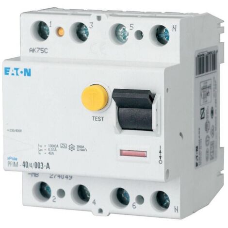 Interruttore Eaton pfim-100 100A 400V 4 poli