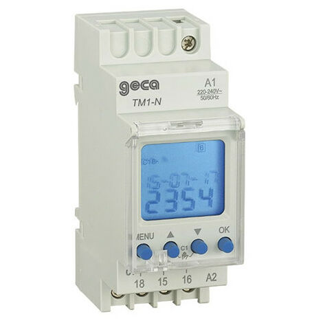 Interruttore Elettrico Timer Orologio Digitale 12-240vac/dc 16A