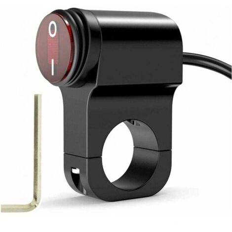 Interruttore fari moto impermeabile 12V, interruttore fari moto, interruttore fendinebbia LED On/Off