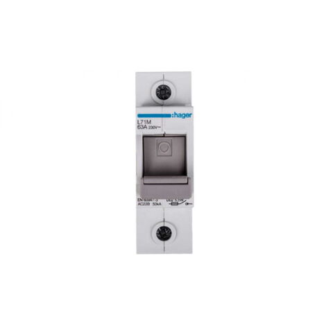 Interruttore fusibile 1P 63A D02 L71M