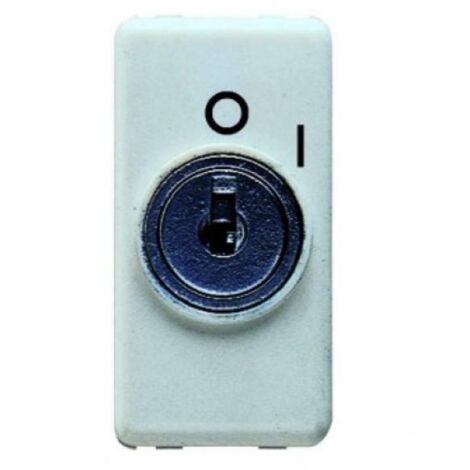 Interruttore Gewiss system bipolare a chiave bianco GW20005