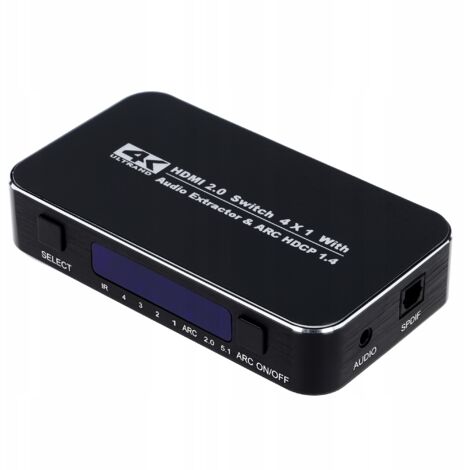 INTERRUTTORE HDMI 2.0 4x1 UHD 4K HDCP HDR INTERRUTTORE