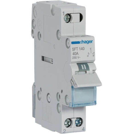 Interruttore I-0-II alimentatore superiore 1P 40A