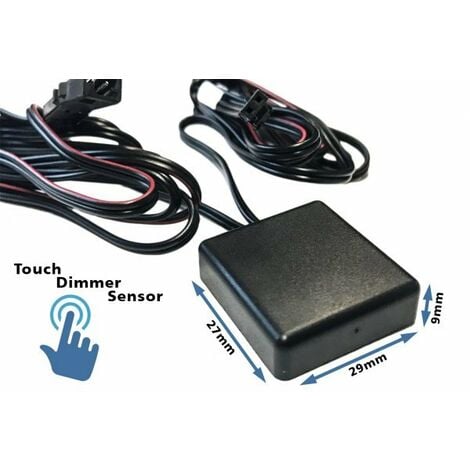Interruttore Led Dimmer Touch Con Memoria Per Specchio Da Bagno 12V 24V 4A Con Indicatore Led Blu