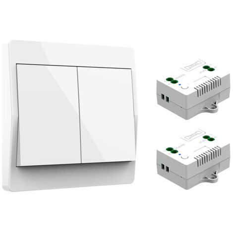 Interruttore Luce Wireless – Autoalimentato, Installazione Rapida, Bianco
