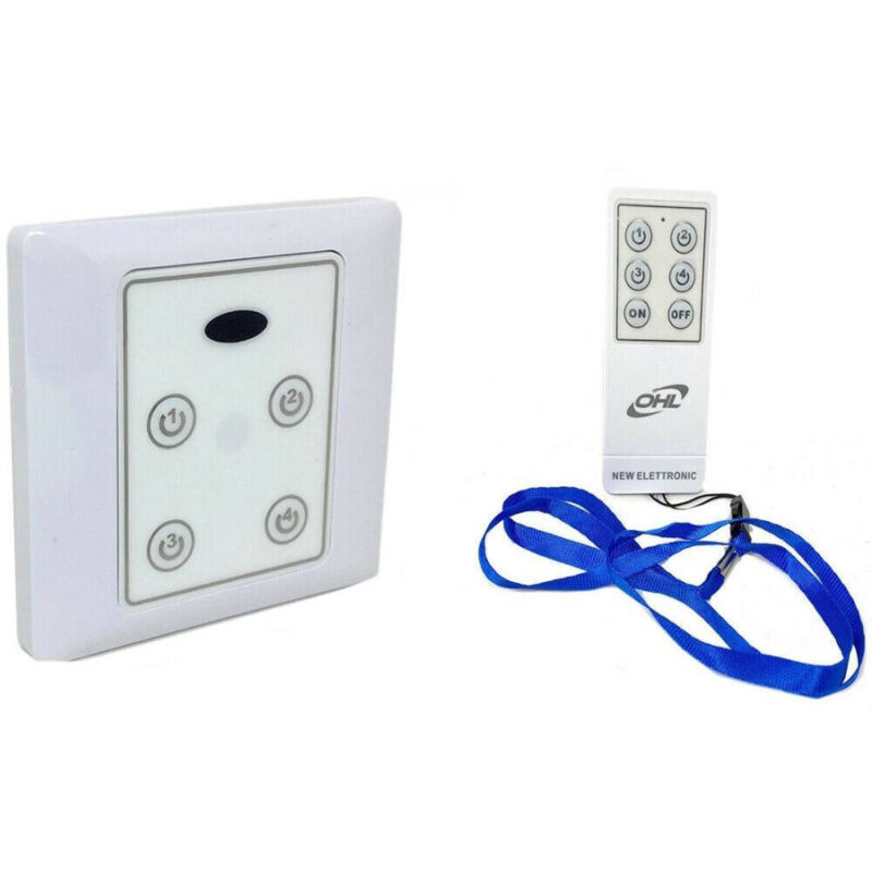 Interruttore Luci Led Con Telecomando Wireless Controllo Remoto 4 Canali 220v - - Trade Shop Traesio