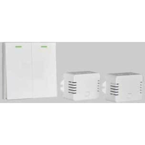 Interruttore luci wireless 2 tasti