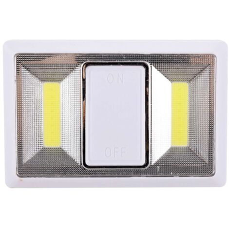 INTERRUTTORE LUMINOSO A PILE BIANCO