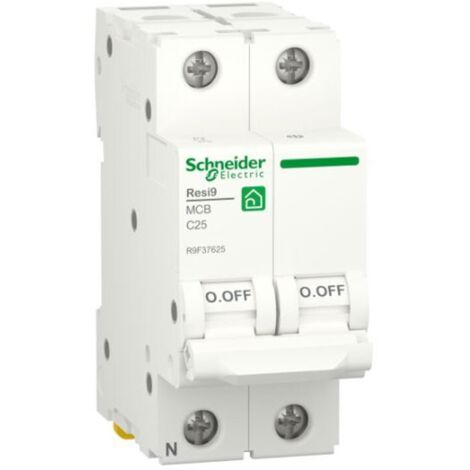 Interruttore Magnetot. Resi9 Mcb 1P+N C 25A 4500A 2M ( Schneider Cod. R9F37625 )