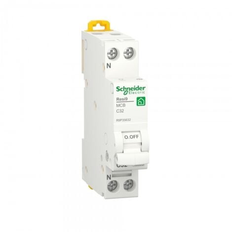 SCHNEIDER ELECTRIC Interruttore Magnetot. Resi9 Mcb 1P+N C 32A 4500A 1M ( SCHNEIDER cod. R9P35632 )