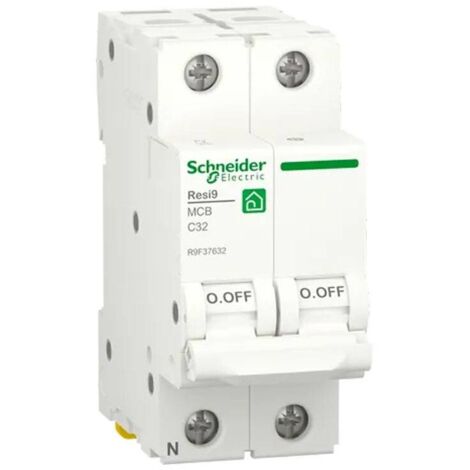 Interruttore Magnetot. Resi9 Mcb 1P+N C 32A 4500A 2M ( SCHNEIDER cod. R9F37632 )