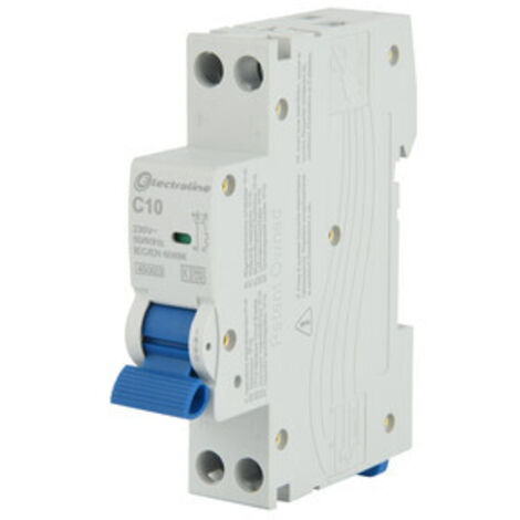 INTERRUTTORE MAGNETOTERMICO 10A 1P+N 4,5KA 2 PZ