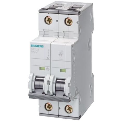 Interruttore magnetotermico 2 poli 400V 15kA curva C 25A Siemens 5SY72257