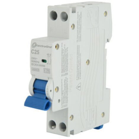 INTERRUTTORE MAGNETOTERMICO 25A 1P+N 4,5KA 2 PZ
