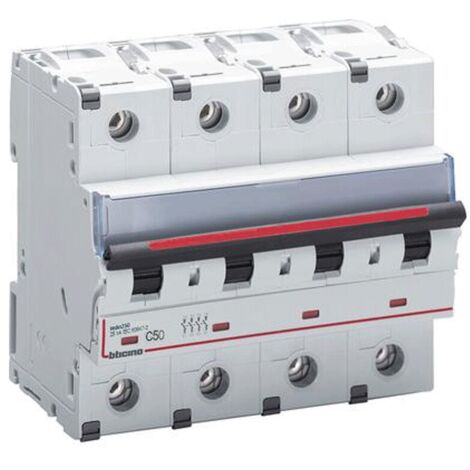 Interruttore magnetotermico 25kA 4 poli C 50A 400V BTicino FV84C50