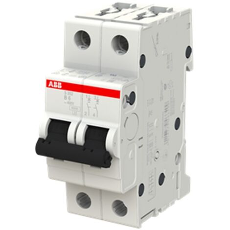 Interruttore magnetotermico 2p 2mod. 6a curva b abb