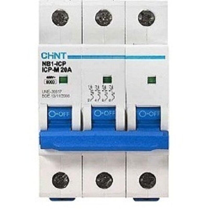 Interruttore Magnetotermico 3p 16a 6ka Curva C Chint 51307