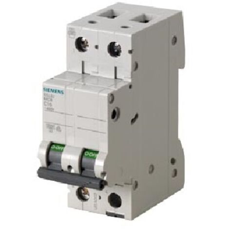 Interruttore Magnetotermico 400V 6kA, a 2 poli C, 6A&nbspSIE5SL62067BB