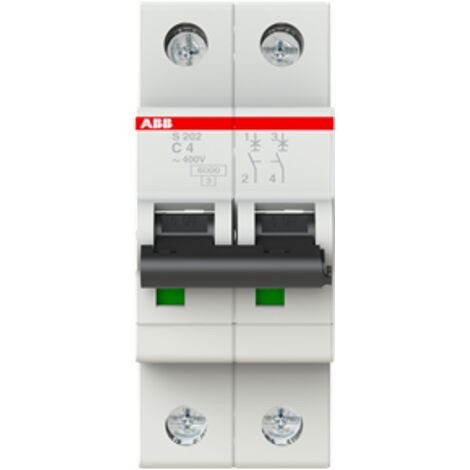 Interruttore Magnetotermico 6kA Curva C 4A 2P C