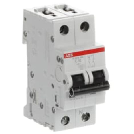 Interruttore Magnetotermico Abb 1P+N 10A 4,5kA curva C 2M S598378