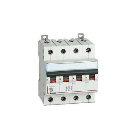 Interruttore magnetotermico Bticino 20A 4 Poli 6KA Curva D 4 Moduli FN84D20