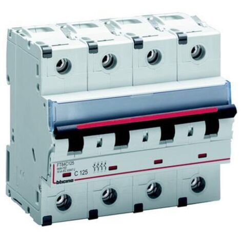 Interruttore magnetotermico Bticino 63A 25KA 4 Poli Curva C FV84C63