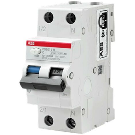 Interruttore magnetotermico differenziale ABB 10A salvavita DS201LHC10AC30