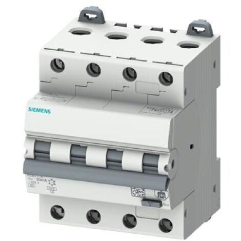 Interruttore magnetotermico differenziale  siemens 4p 32a tipo a 30ma 6ka curve c 400v - 5su13467fp32