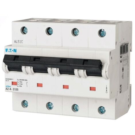 Interruttore magnetotermico Eaton 125A 4 poli 20KA curva C 211812