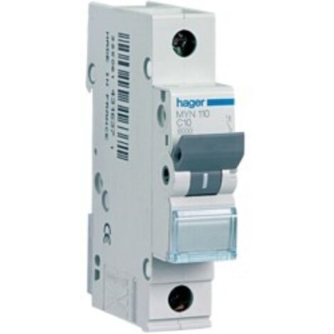 Interruttore magnetotermico Hager 1P 16A 4,5KA C 1 modulo MYN116